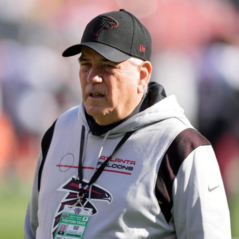 Falcons coordinator taken to hospital after colliding with player