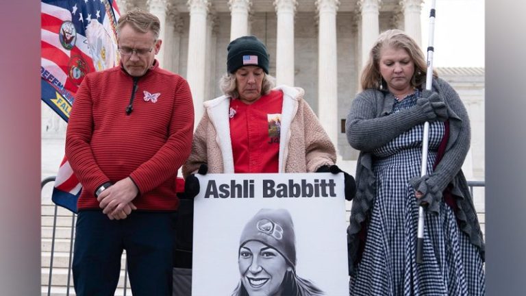 Ashli Babbitt’s mother arrested by Capitol Police during Jan. 6 protest