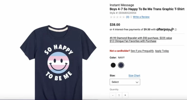 Belk scrubs website of kids’ LGBTQ apparel after selling trans pride shirts for 2-year-olds