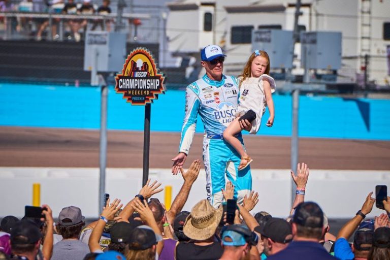 2014 NASCAR champ says goodbye to full-time racing after emotional finale