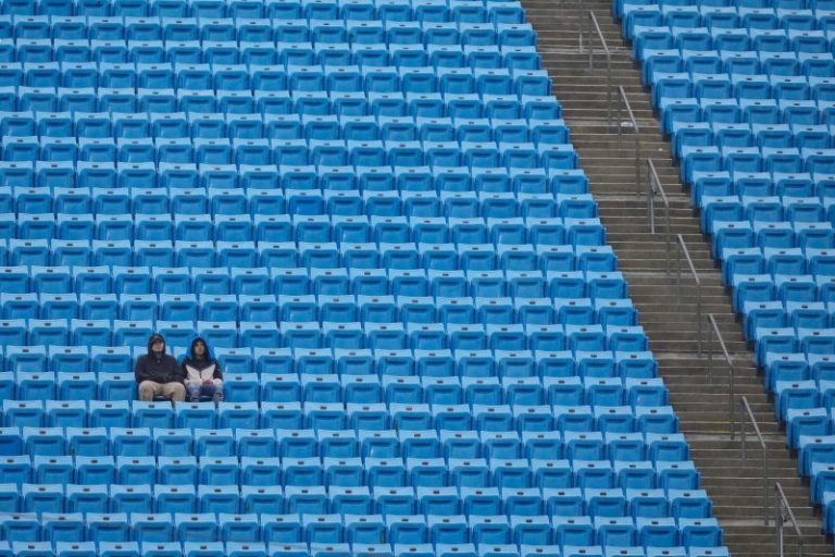 It was a ghost town at Bank of America Stadium for Panthers-Falcons game