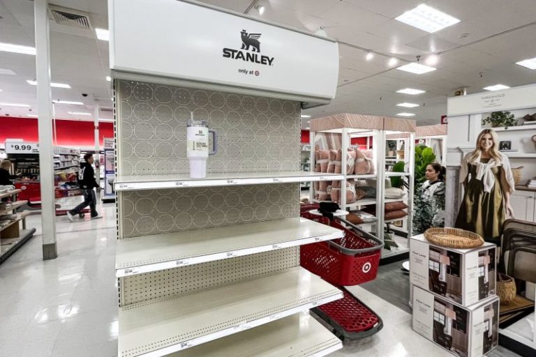 Listings for Stanley tumblers are still attracting dozens of bids on eBay for hundreds of dollars