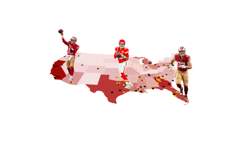 Where did Super Bowl 58 players live? We mapped it out