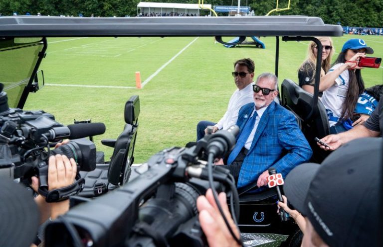 Colts owner Jim Irsay makes first public appearance since 2023