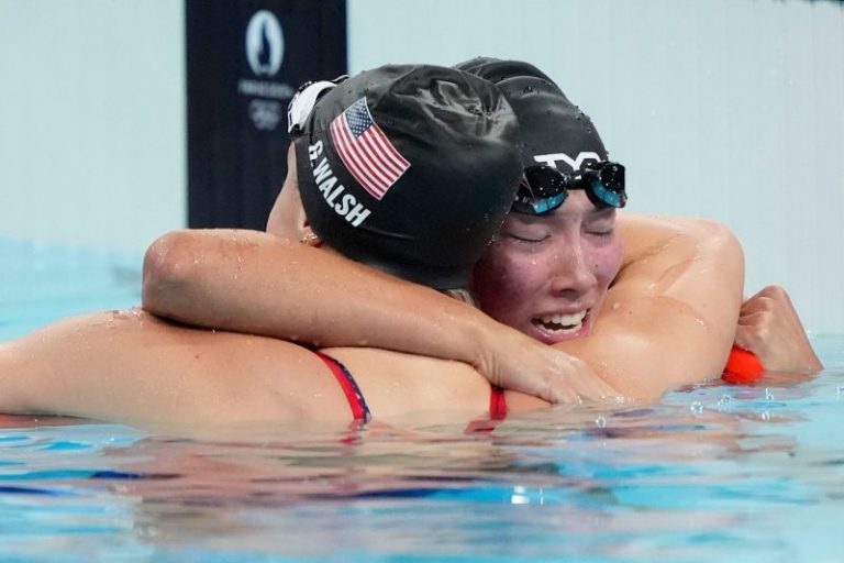 Torri Huske rewrites ending, gets golden moment in Paris