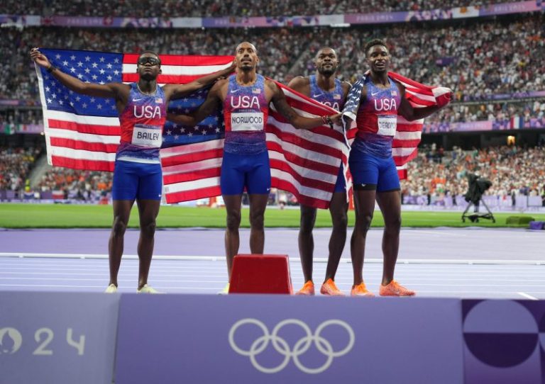 U.S. men’s 4×400 relay team golden in Paris
