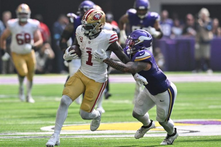 49ers star receiver miss a couple weeks with calf injury