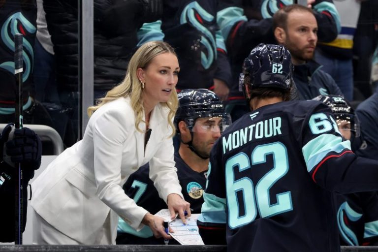 Kraken’s Jessica Campbell makes debut as first female NHL coach