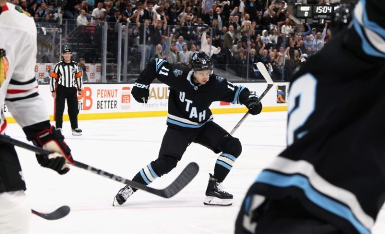 Watch: Young forward scores first goal in Utah Hockey Club history