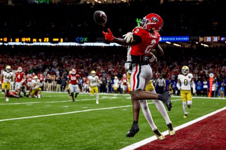 Georgia receiver driving 107 mph before arrest, police say