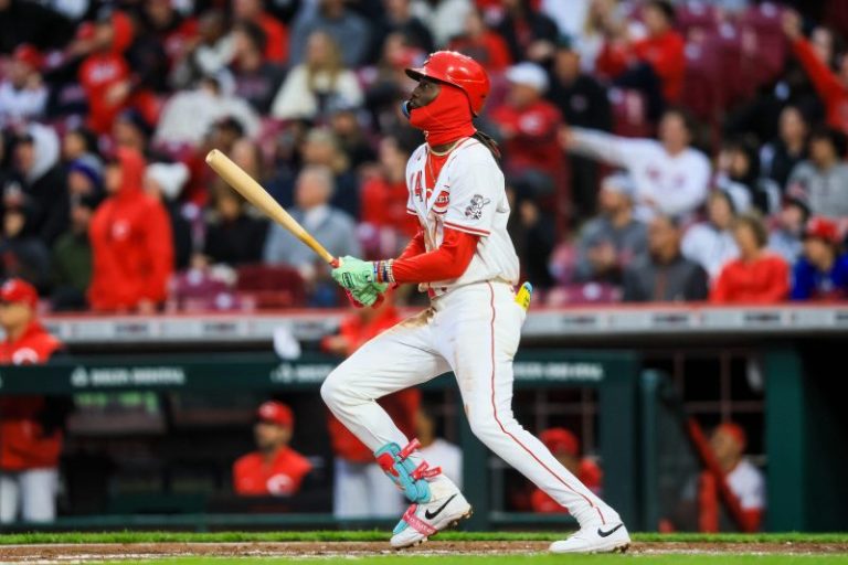In first game with torpedo bat, Reds star hits two mammoth home runs