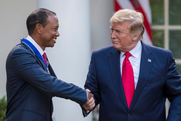 President Trump on Tiger Woods-Vanessa Trump: Let them both be happy