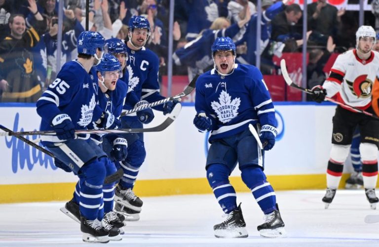 Maple Leafs prevail in OT vs. Senators on Max Domi goal