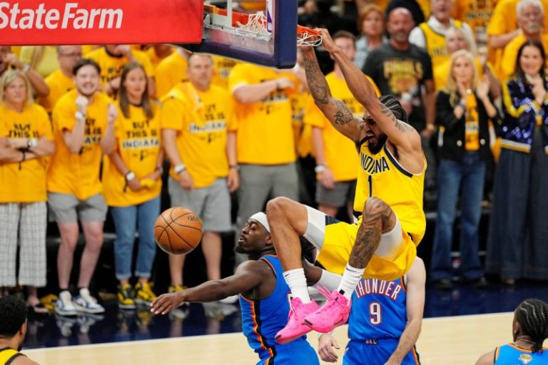 Pacers edge Thunder, take 2-1 lead in NBA Finals: Highlights