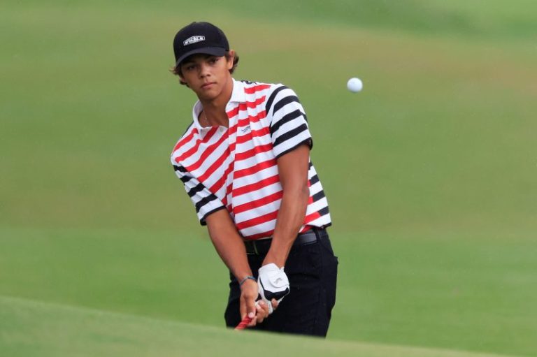 Charlie Woods hits hole-in-one at Junior Players Championship