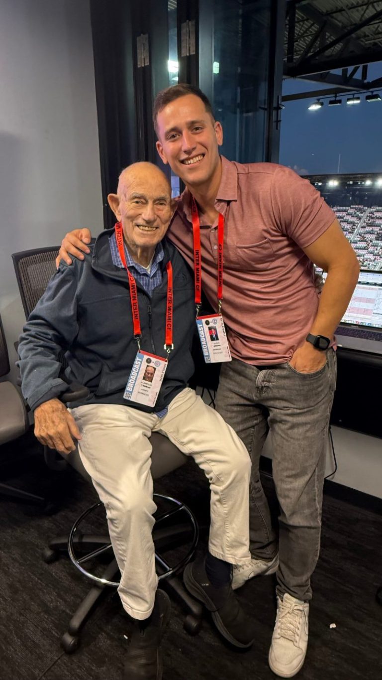 102-year-old veteran checks Messi soccer game off bucket list