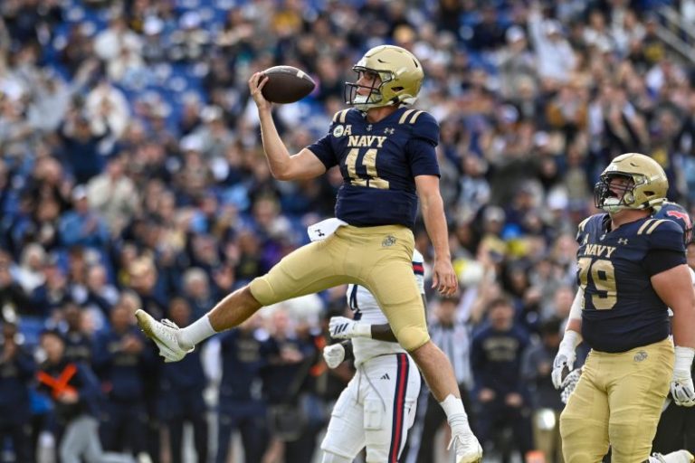 Blake Horvath injury update: Navy QB out vs Notre Dame
