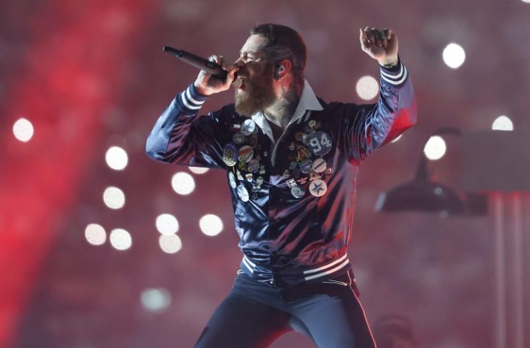 Post Malone pays tribute to Marshawn Kneeland during halftime show