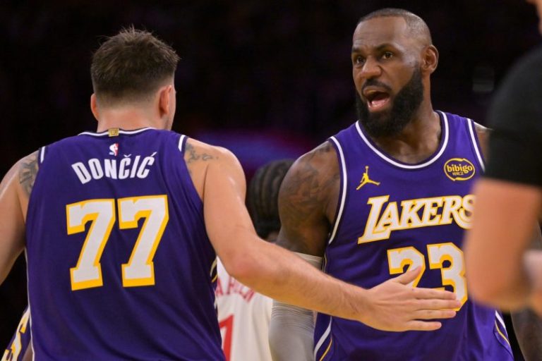 LeBron James, Luka Doncic lift Lakers over Sixers. See the duo’s stats