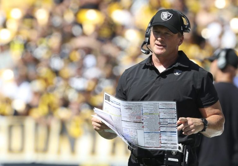 Jon Gruden denies report Jets offered him job on Aaron Glenn’s staff