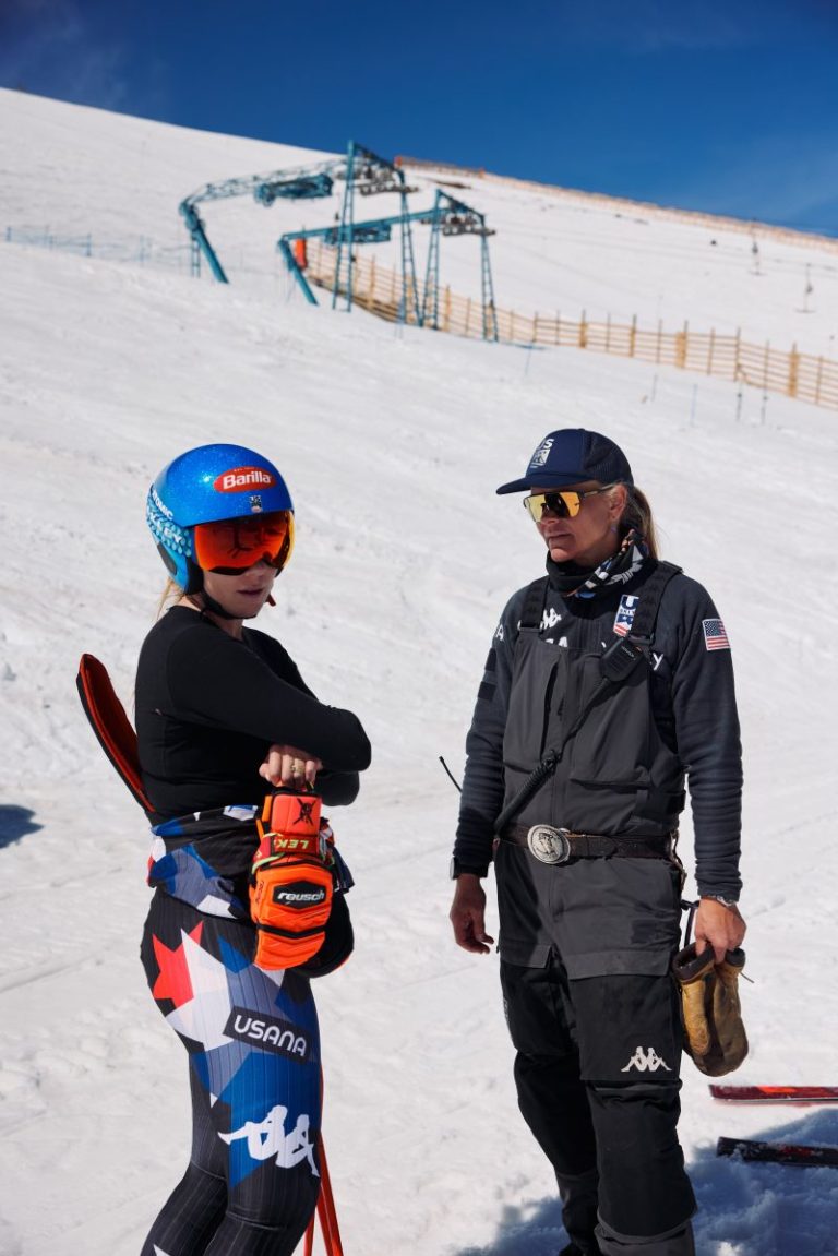 Mikaela Shiffrin’s coach makes Olympic history in giant slalom