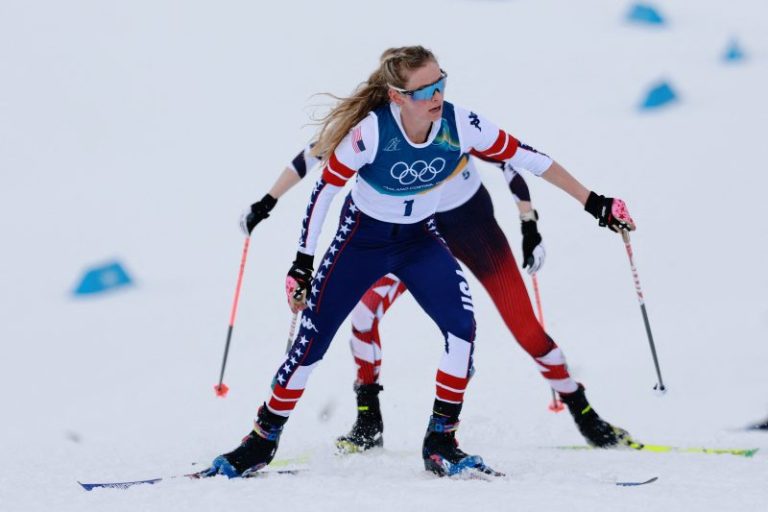 Team USA’s Jessie Diggins suffers ‘big crash’ in skialthon at 2026 Olympics